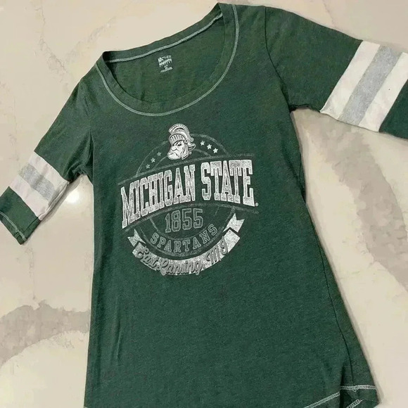 Michigan State University Spartans KA For Her Apparel Fitted Juniors Size Small - Picture 2 of 6